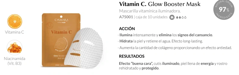 Vitamina C Glow Booster Mask — descripción
